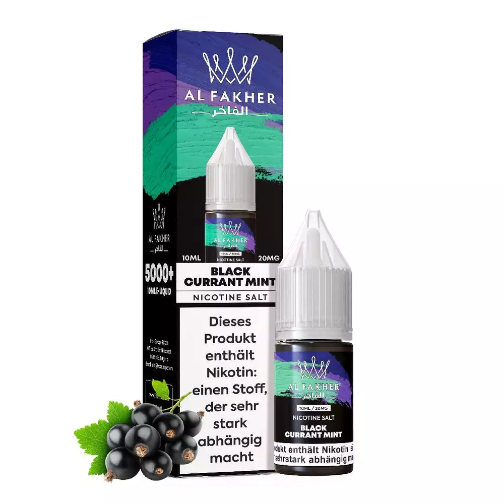 Al Fakher Liquid – Blackcurrant Mint Nikotinsalz 20mg