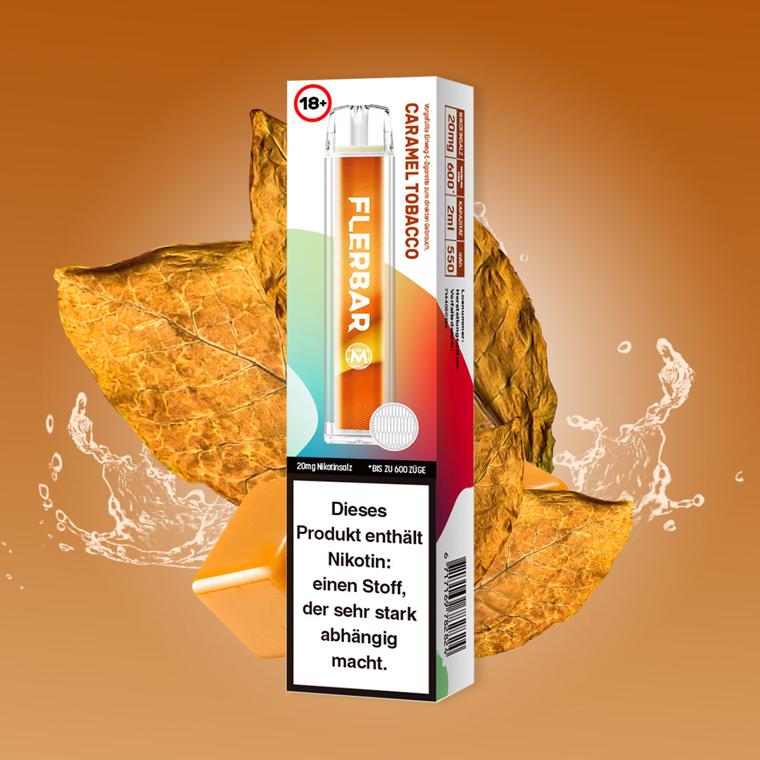 Flerbar M Caramel Tobacco jetzt online kaufen | Ali's Shisha Shop Wuppertal
