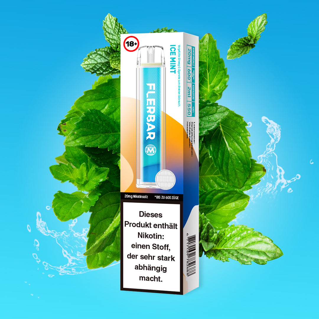 Flerbar M Ice Mint jetzt online kaufen | Ali's Shisha Shop Wuppertal
