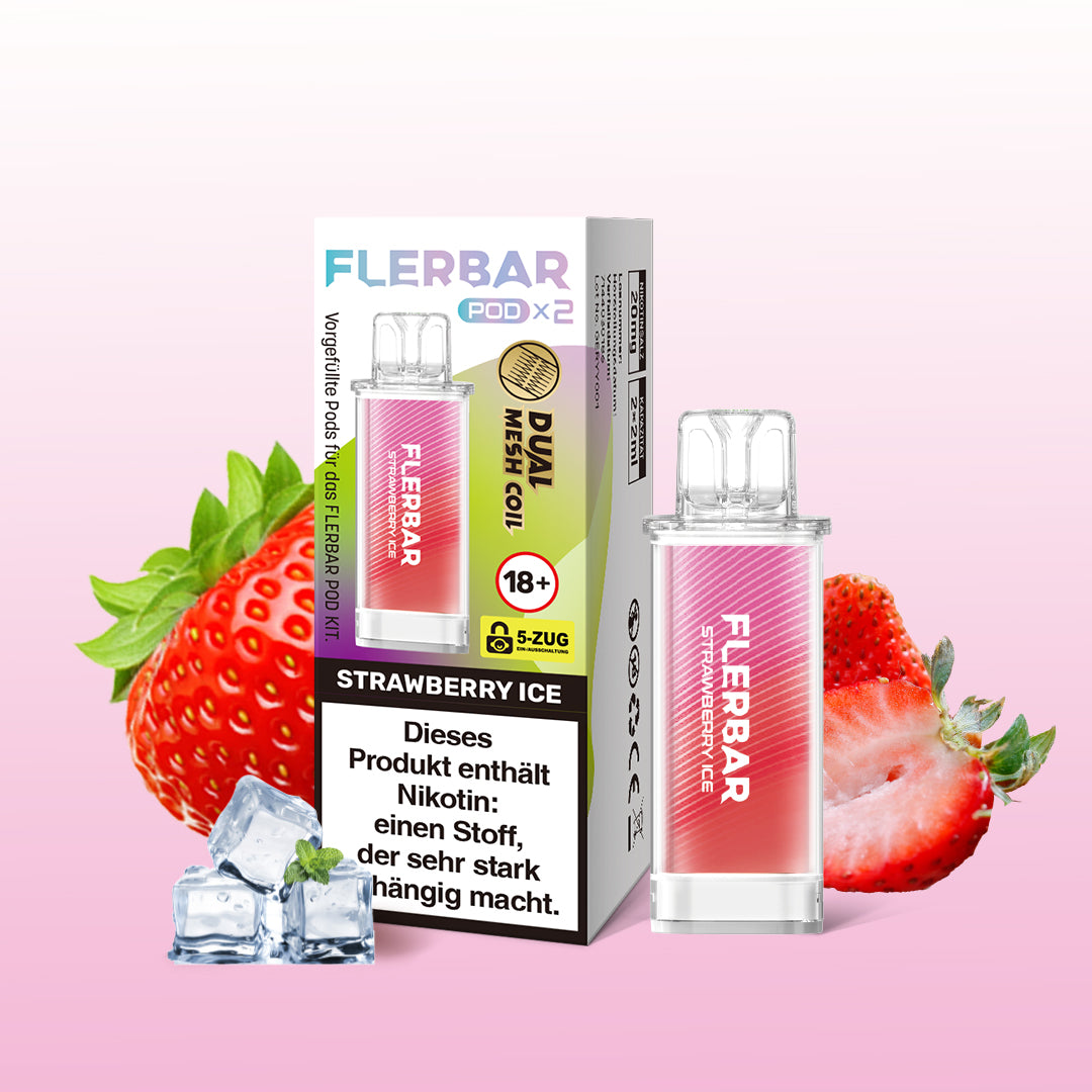 Flerbar Strawberry Ice jetzt online kaufen | Ali's Shisha Shop Wuppertal
